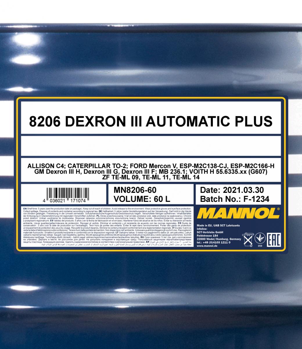 MANNOL Dexron III Automatic Plus